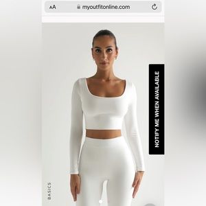 My Outfit Online Long Sleeve Crop Top